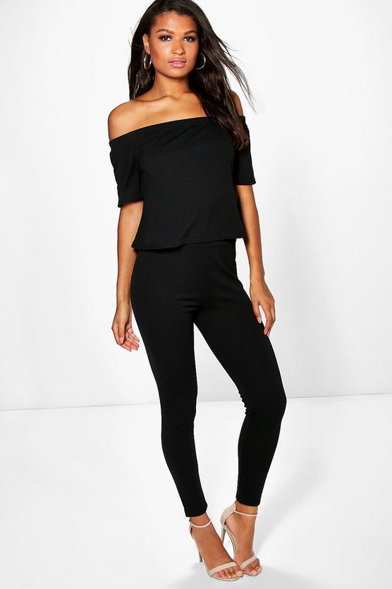 Niamh Off The Shoulder Top + Skinny Trouser